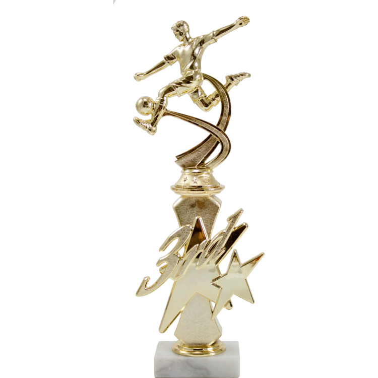 1st, 2nd and 3rd Place Riser and Figure Trophy