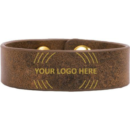 Narrow Leatherette Cuff Bracelet
